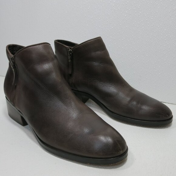 Cole Haan EST 1926 Double Zipper Leather Dress Footwear Dress Boots Booties 10 B - Picture 2 of 7